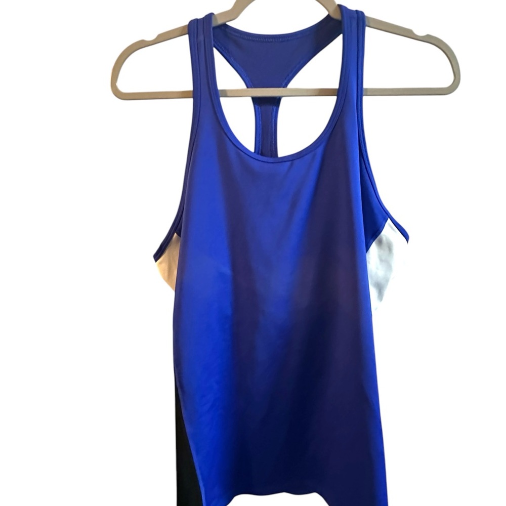 Blue Racerback Tank Top